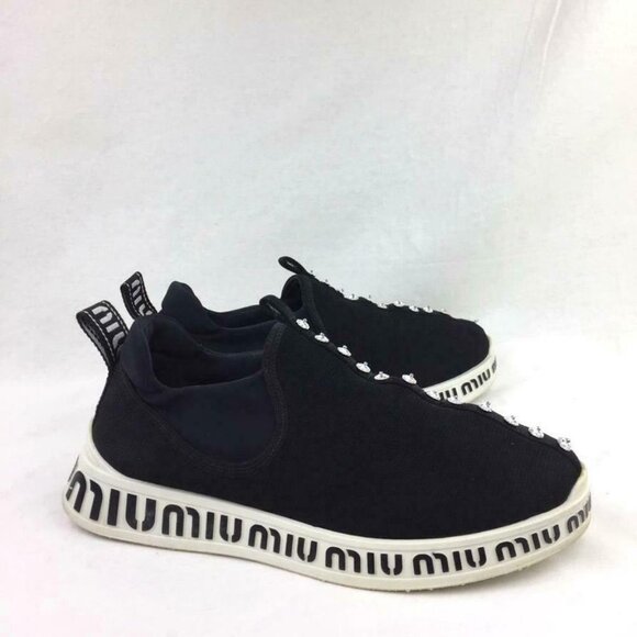 MIU MIU Logo Slip-On Sneaker sz 9 - Picture 5 of 13